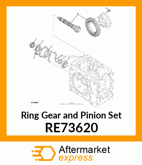 GEAR, GEAR, DDS/RING ASSEMBLY RE73620