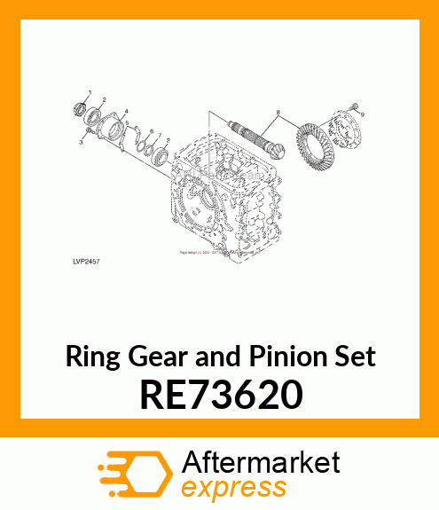 GEAR, GEAR, DDS/RING ASSEMBLY RE73620