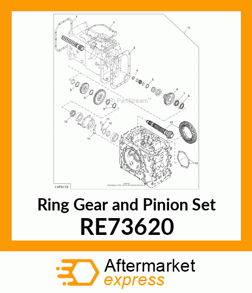 GEAR, GEAR, DDS/RING ASSEMBLY RE73620