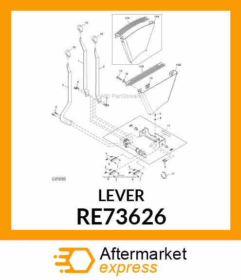 CONTROL, TRIPPLE LEVER, ASSEMBLY RE73626