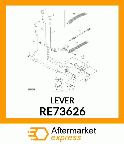 CONTROL, TRIPPLE LEVER, ASSEMBLY RE73626