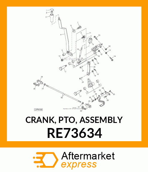 CRANK, PTO, ASSEMBLY RE73634