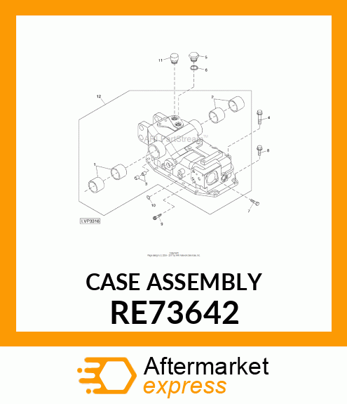 CASE ASSEMBLY RE73642