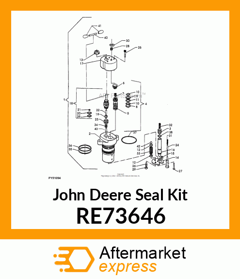 SEAL KIT, CONTROL VALVE RE73646