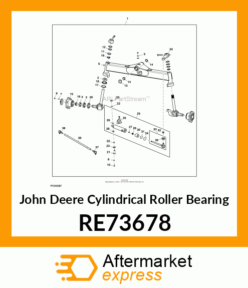 CYLINDRICAL ROLLER BEARING, CYLINDR RE73678