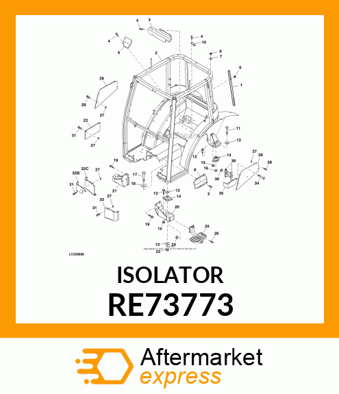 ISOLATOR, ISOLATOR, ASSEMBLY RE73773