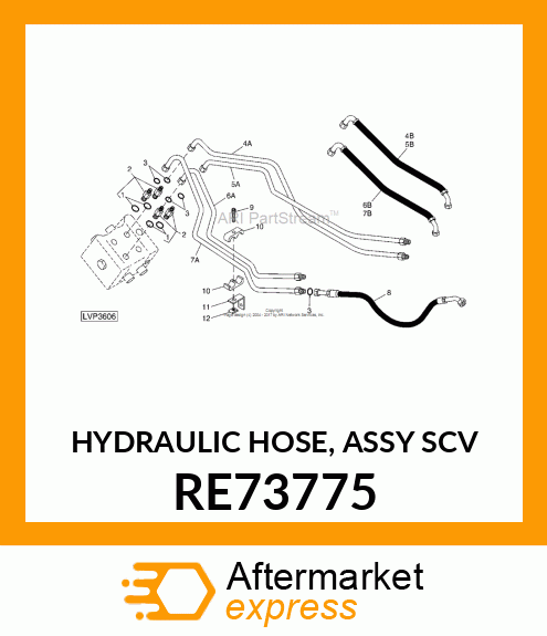 HYDRAULIC HOSE, ASSY SCV RE73775