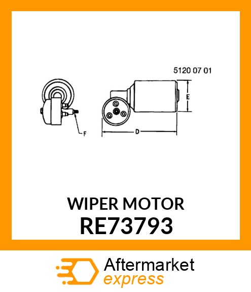 WIPER MOTOR RE73793