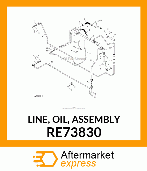 LINE, OIL, ASSEMBLY RE73830