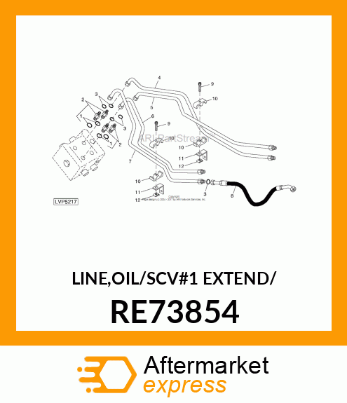 LINE,OIL/SCV#1 EXTEND/ RE73854