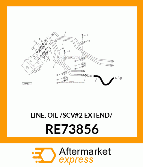 LINE, OIL /SCV#2 EXTEND/ RE73856