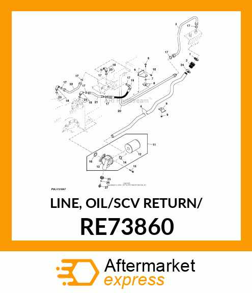 LINE, OIL/SCV RETURN/ RE73860