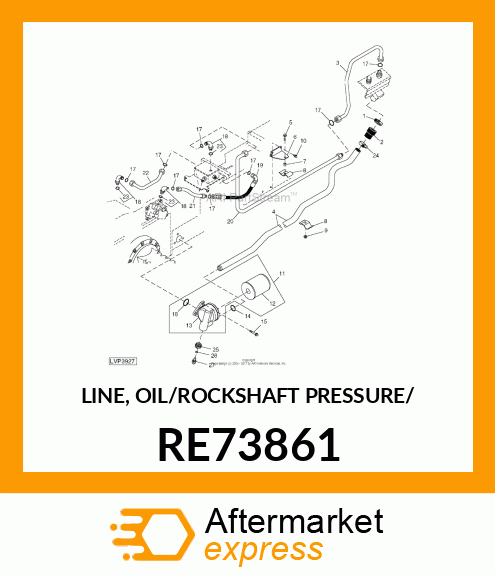 LINE, OIL/ROCKSHAFT PRESSURE/ RE73861