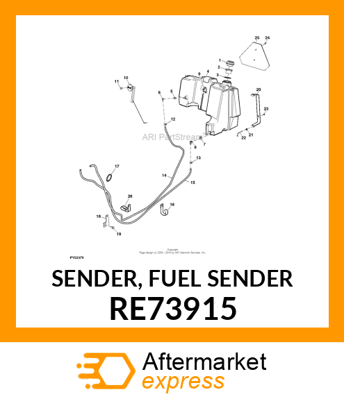 SENDER, FUEL SENDER RE73915