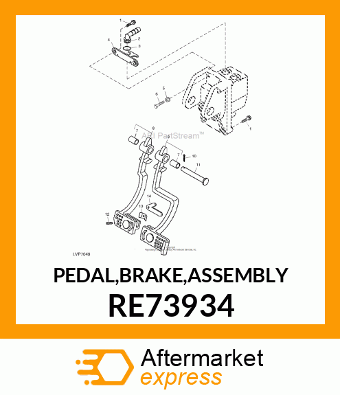 PEDAL,BRAKE,ASSEMBLY RE73934