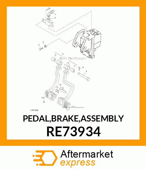 PEDAL,BRAKE,ASSEMBLY RE73934