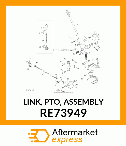 LINK, PTO, ASSEMBLY RE73949