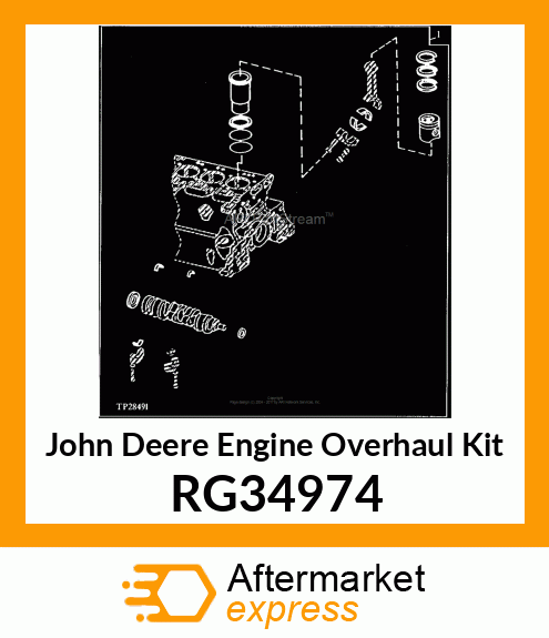 KIT, ENGINE OVERHAUL (3029D) RG34974