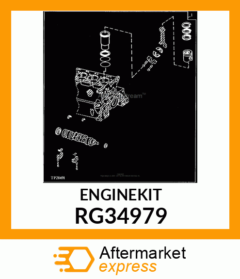 KIT, ENGINE OVERHAUL (3029D) RG34979