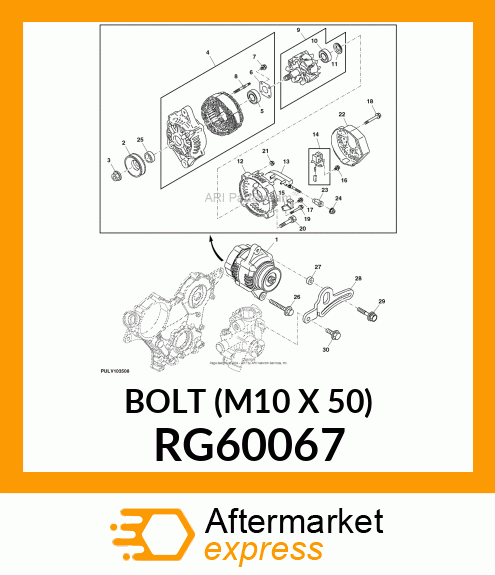 BOLT (M10 X 50) RG60067