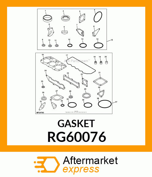 GASKET,MUFFLER RG60076