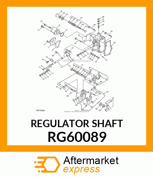 REGULATOR SHAFT RG60089