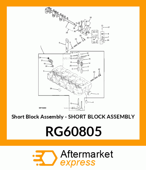 Short Block Assembly - SHORT BLOCK ASSEMBLY RG60805