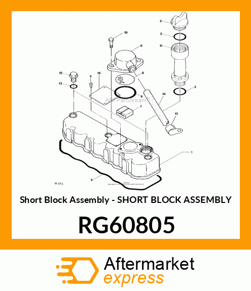 Short Block Assembly - SHORT BLOCK ASSEMBLY RG60805