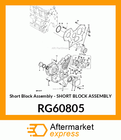 Short Block Assembly - SHORT BLOCK ASSEMBLY RG60805