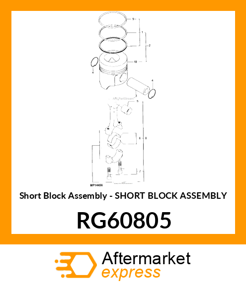 Short Block Assembly - SHORT BLOCK ASSEMBLY RG60805