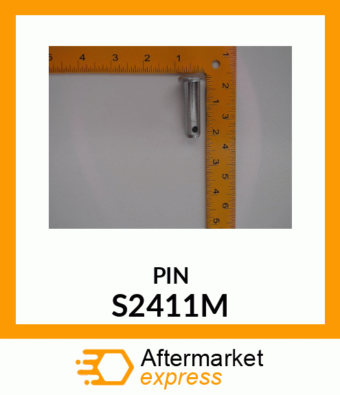 PIN FASTENER, RIVET, DRILLED FE/ZN S2411M