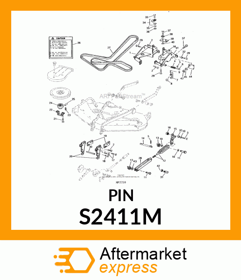 PIN FASTENER, RIVET, DRILLED FE/ZN S2411M