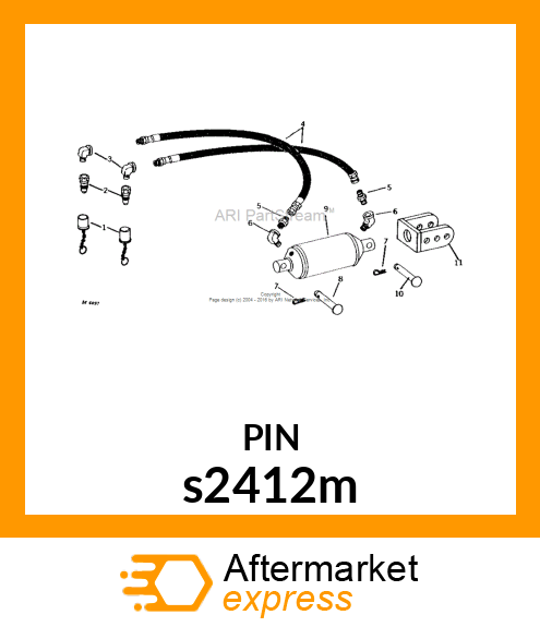 DRILLED PIN 1/2 X 2 1/4 s2412m