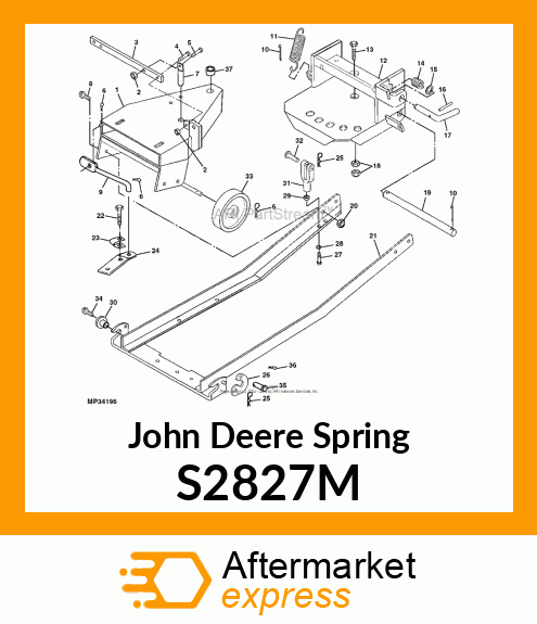 EXTENSION SPRING, SPRING, BALANCE S2827M