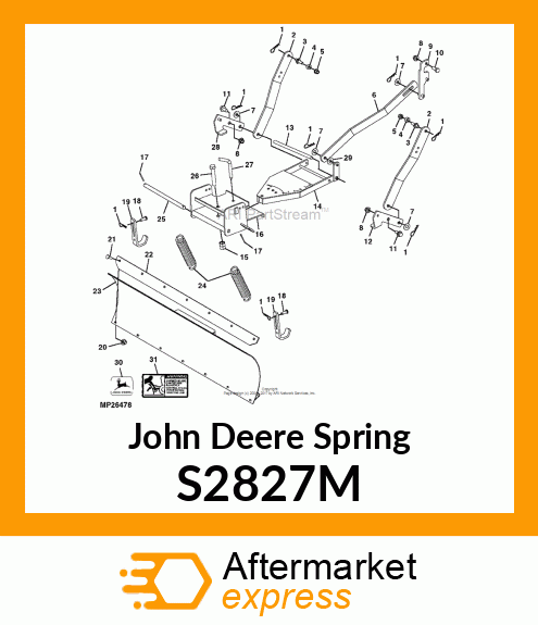 EXTENSION SPRING, SPRING, BALANCE S2827M