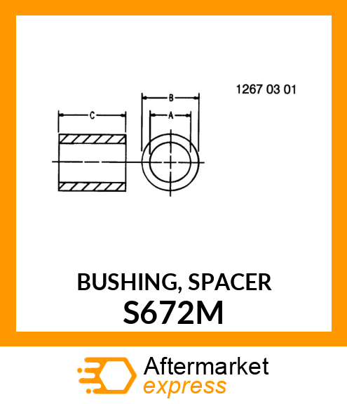 BUSHING, SPACER S672M