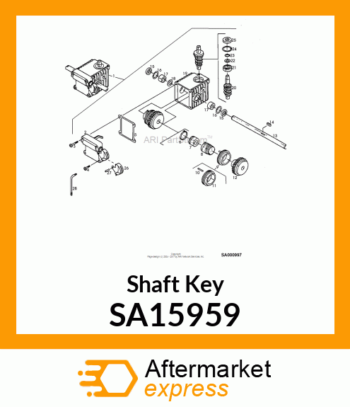 Shaft Key SA15959