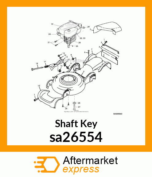 Shaft Key sa26554