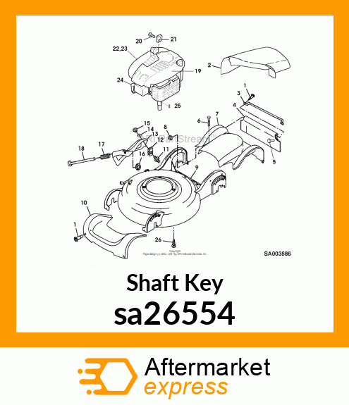 Shaft Key sa26554