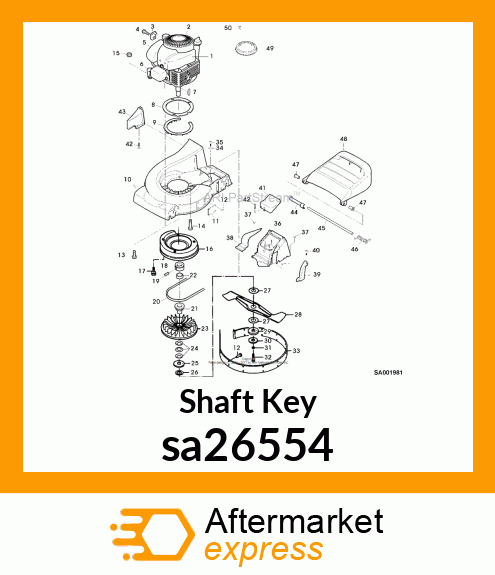 Shaft Key sa26554