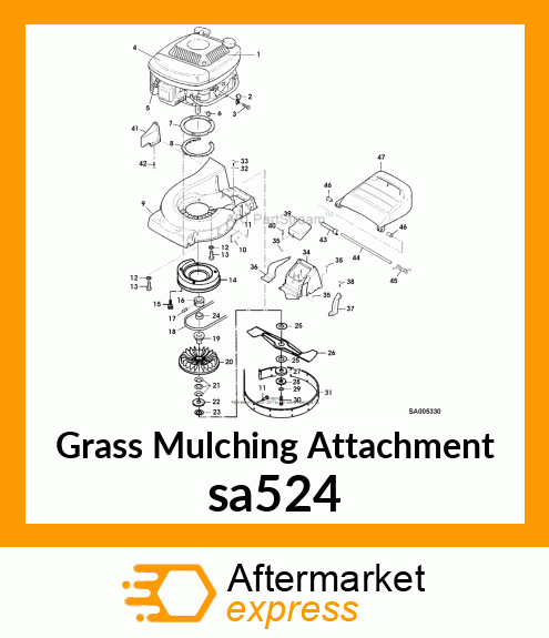 Grass Mulching Attachment sa524