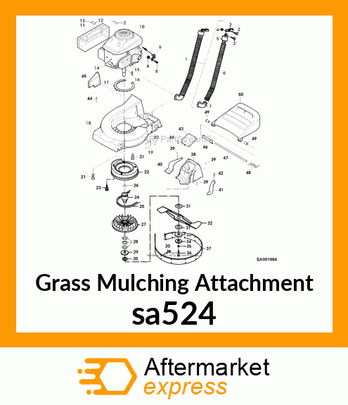 Grass Mulching Attachment sa524