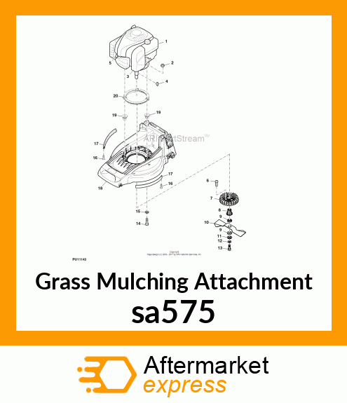 Grass Mulching Attachment sa575