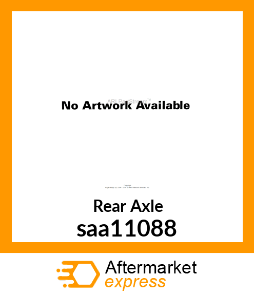 Rear Axle saa11088