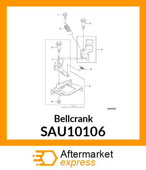 Bellcrank SAU10106