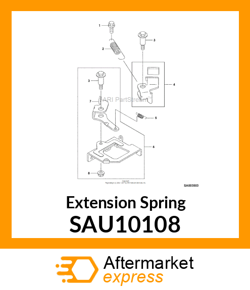 Extension Spring SAU10108