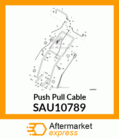 Push Pull Cable SAU10789