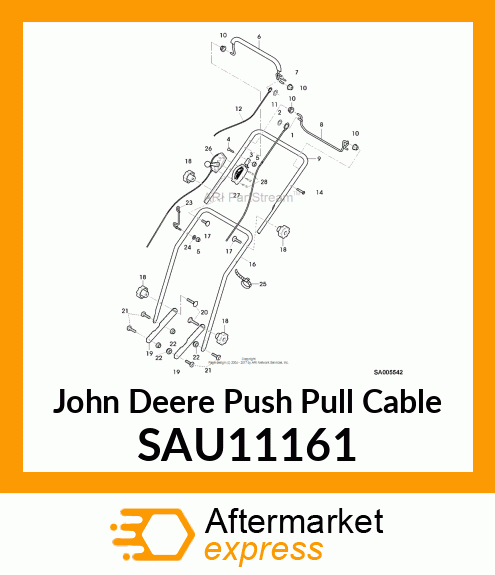 Push Pull Cable SAU11161