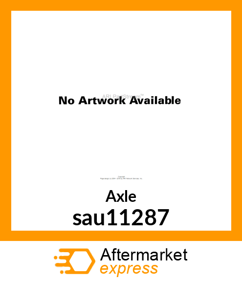 Axle sau11287