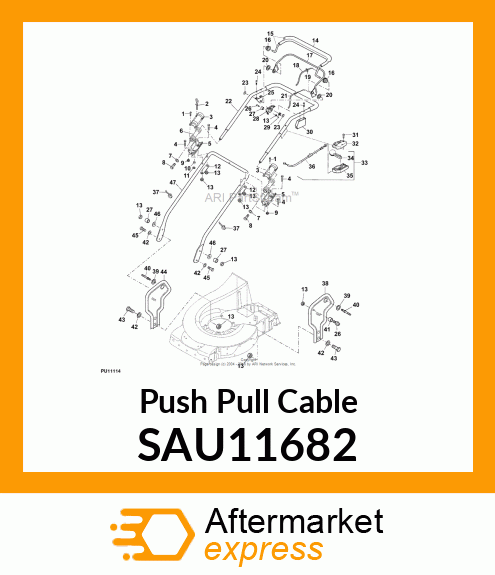 Push Pull Cable SAU11682